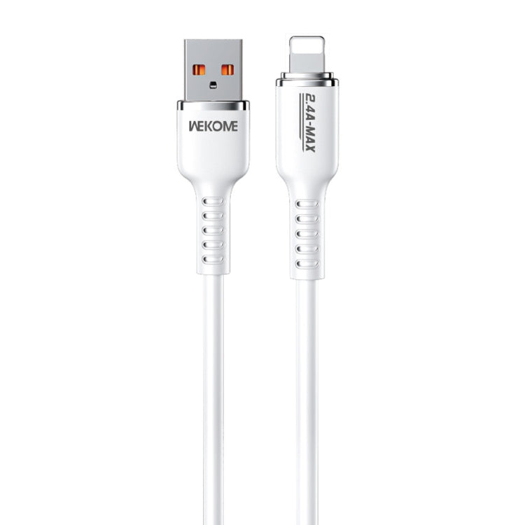 WK WDC-09i 2.4A USB to 8 Pin Silicone Data Cable, Length: 1.2m, WDC-09i