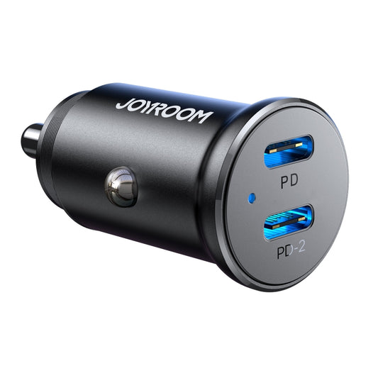 JOYROOM JR-CCN06 30W Dual PD Type-C Mini Metal Car Charger, JR-CCN06