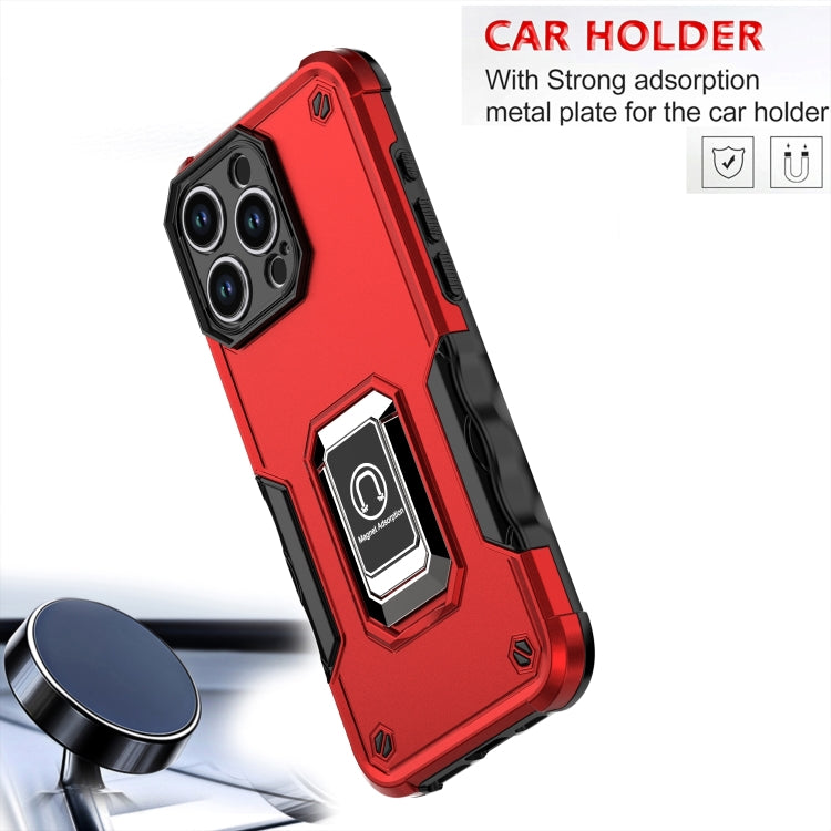 Ring Holder Non-slip Shockproof Armor Phone Case, For iPhone 16 Pro Max, For iPhone 16 Pro, For iPhone 16 Plus, For iPhone 16