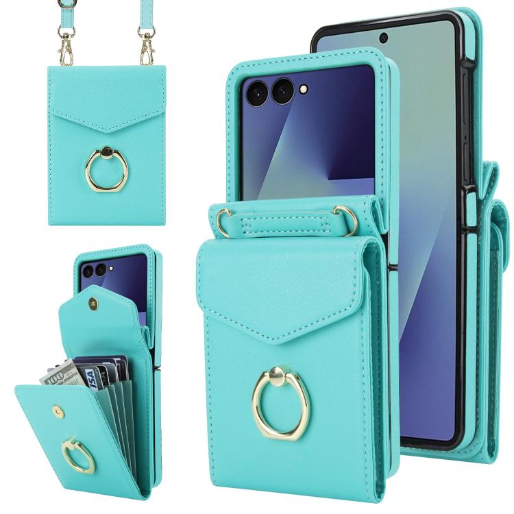 Litchi Texture RFID Card Slot Phone Case with Ring Holder