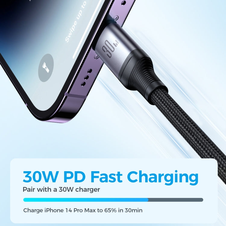 JOYROOM A21 30W Type-C to 8 Pin+Type-C+Micro USB 3 in 1 Charging Cable, Length: 1.2m, Type-C to 8 Pin+Type-C+Micro USB