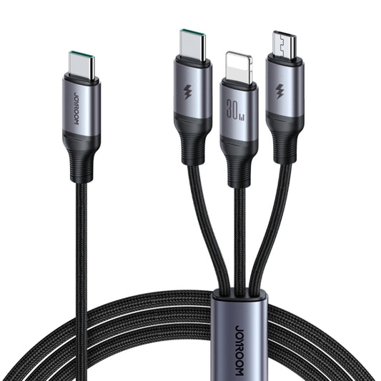 JOYROOM A21 30W Type-C to 8 Pin+Type-C+Micro USB 3 in 1 Charging Cable, Length: 1.2m, Type-C to 8 Pin+Type-C+Micro USB