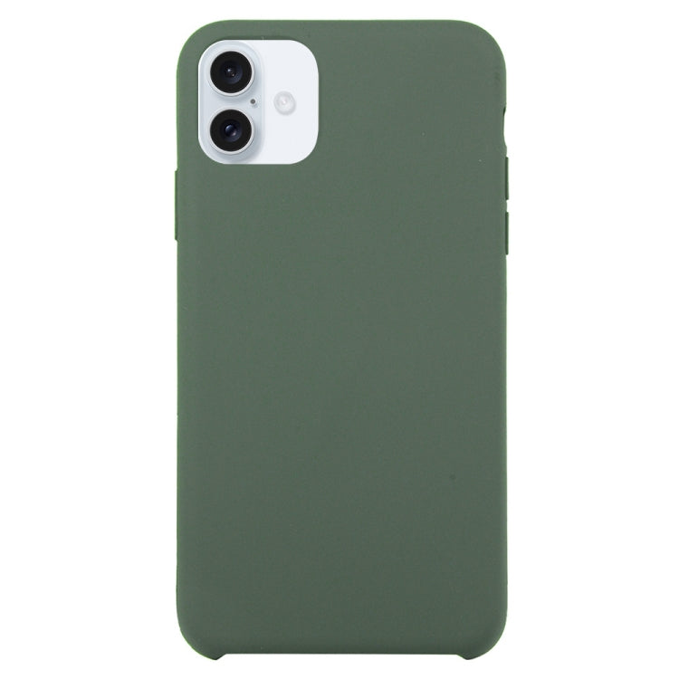 Solid Silicone Phone Case, For iPhone 16 Plus, For iPhone 16