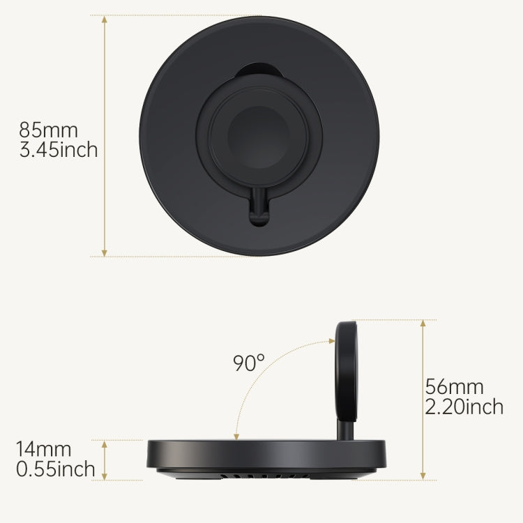 For Apple Watch V17A Foldable Magnetic Wireless Charger, For Apple Watch