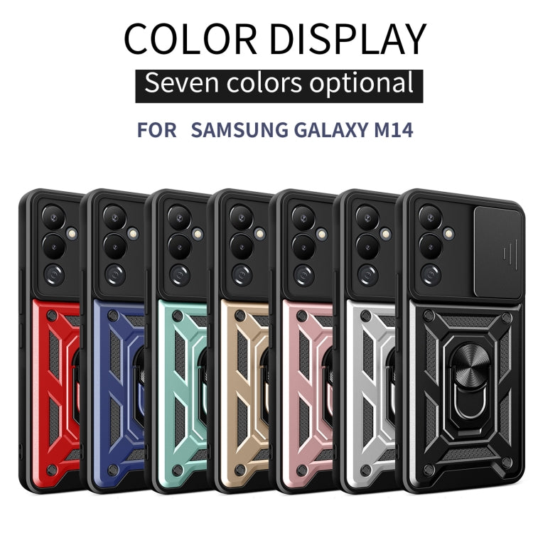 Sliding Camera Cover Design TPU+PC Phone Case, For Samsung Galaxy M14 5G