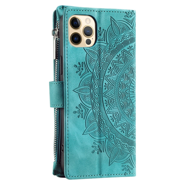 Multi-Card Totem Zipper Leather Phone Case, For iPhone 12 / 12 Pro, For iPhone 12 Pro Max, For iPhone 11 Pro Max, For iPhone 11, For iPhone 11 Pro