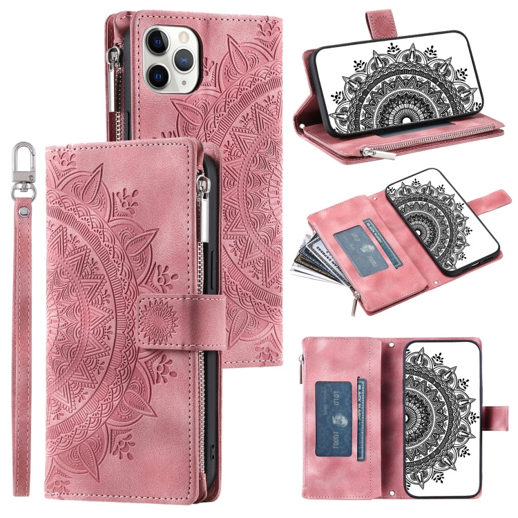 Multi-Card Totem Zipper Leather Phone Case, For iPhone 12 / 12 Pro, For iPhone 12 Pro Max, For iPhone 11 Pro Max, For iPhone 11, For iPhone 11 Pro