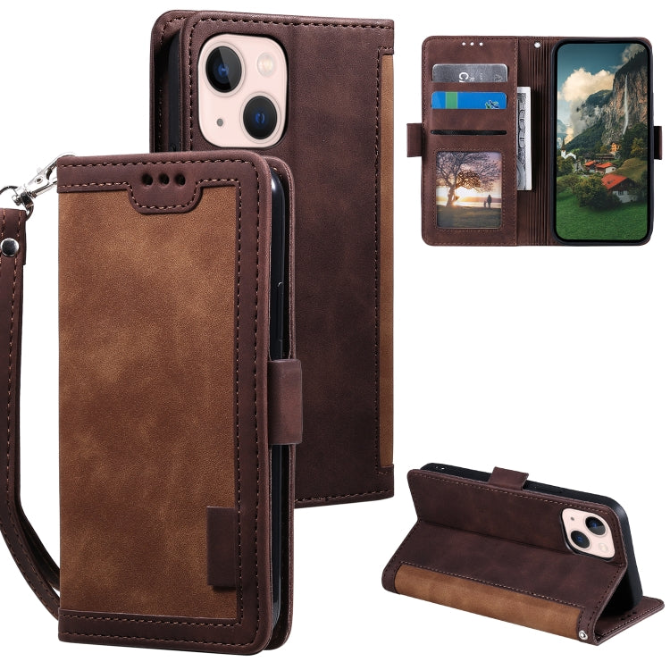 Retro Splicing Horizontal Flip Leather Phone Case, Series 1