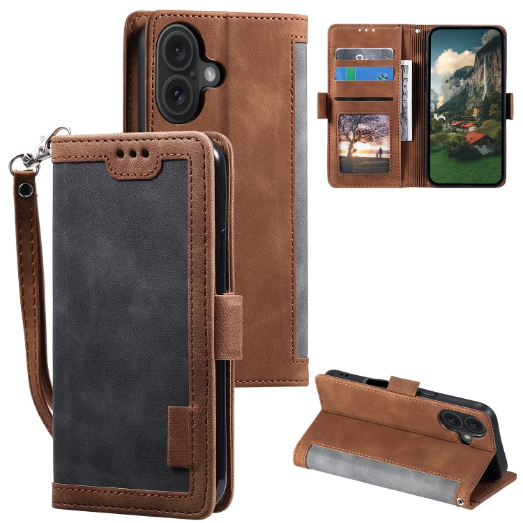 Retro Splicing Horizontal Flip Leather Phone Case, Series 1