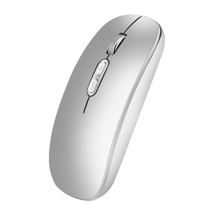 HXSJ M103 1600DPI 2.4GHz Wireless Rechargeable Mouse, 2.4GHz Grey, 2.4GHz Silver