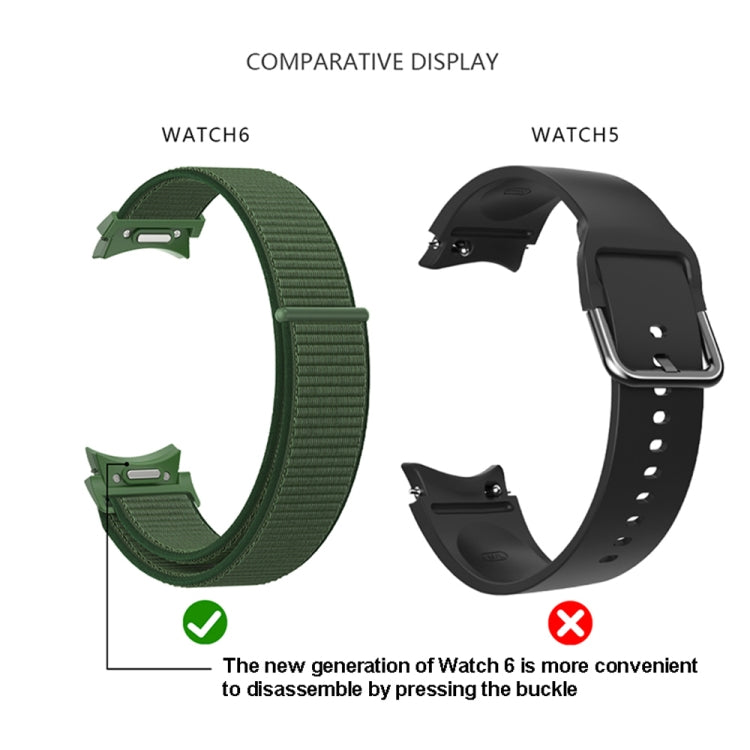Woven Nylon Loop Watch Band, For Samsung Galaxy Watch  7 / 6