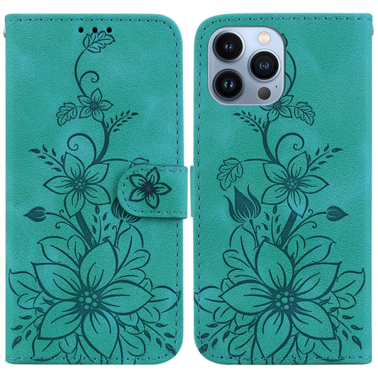 Lily Embossed Leather Phone Case