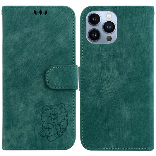 Little Tiger Embossed Leather Phone Case, For iPhone 14 Pro Max, For iPhone 7 / 8 / SE 2022 / 2020, For iPhone 13 Pro Max, For iPhone 13 Pro