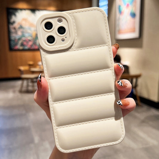 Eiderdown Airbag Frosted TPU Phone Case, For iPhone 16 Pro Max, For iPhone 16 Pro, For iPhone 16 Plus, For iPhone 16