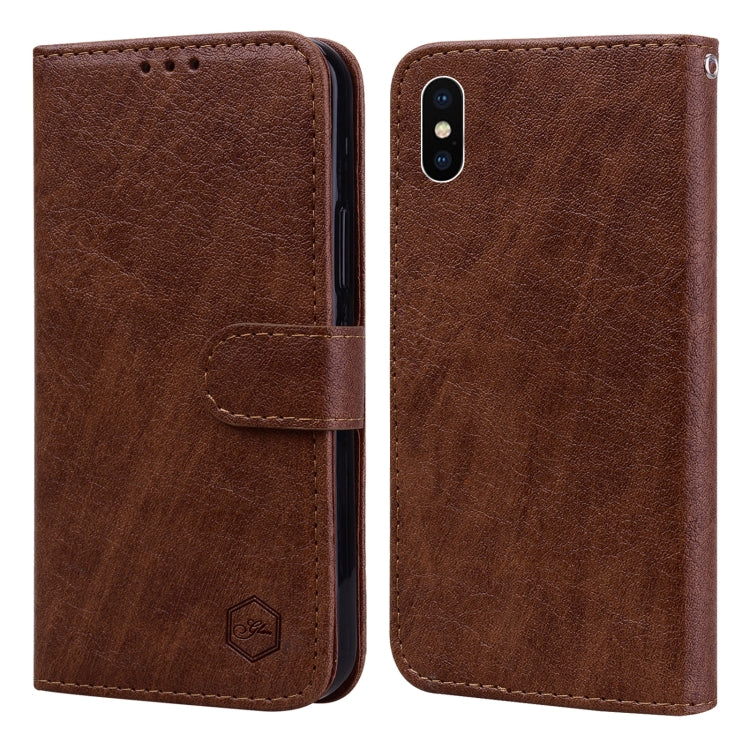 Skin Feeling Oil Leather Texture PU + TPU Phone Case, For iPhone 11 Pro Max, For iPhone 11, For iPhone 11 Pro, For iPhone X / XS