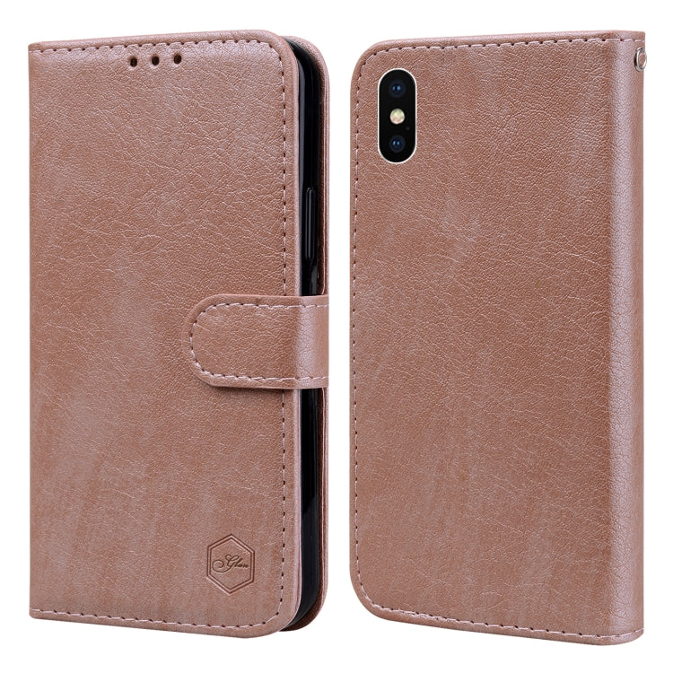 Skin Feeling Oil Leather Texture PU + TPU Phone Case, For iPhone 12 Pro Max, For iPhone 12 mini, For iPhone 11 Pro Max, For iPhone 11, For iPhone 11 Pro, For iPhone X / XS