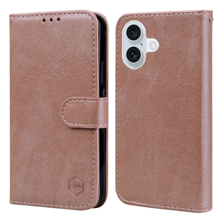 Skin Feeling Oil Leather Texture PU + TPU Phone Case, For iPhone 16 Pro Max, For iPhone 16 Pro, For iPhone 16 Plus, For iPhone 16, For iPhone 15 Pro Max, For iPhone 15 Pro