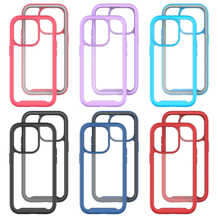 Starry Sky Solid Color Shockproof TPU Clear PC Phone Case, For iPhone 15 Pro, For iPhone 15 Plus, For iPhone 15