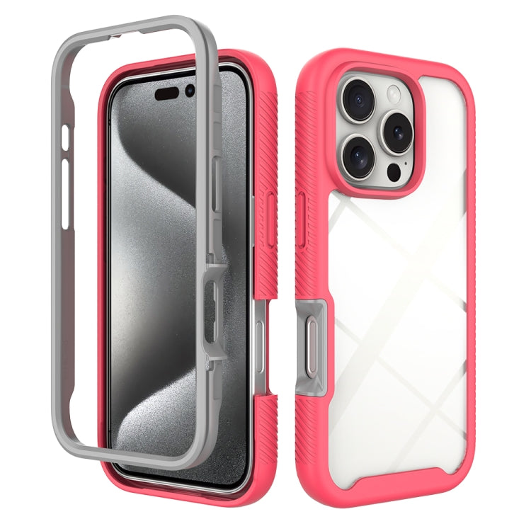 Starry Sky Solid Color Shockproof TPU Clear PC Phone Case, For iPhone 16 Pro Max, For iPhone 16 Pro, For iPhone 16 Plus, For iPhone 16, For iPhone 15 Pro Max