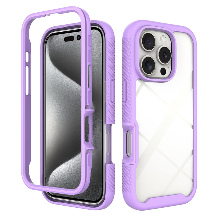 Starry Sky Solid Color Shockproof TPU Clear PC Phone Case, For iPhone 16 Pro Max, For iPhone 16 Pro, For iPhone 16 Plus, For iPhone 16, For iPhone 15 Pro Max