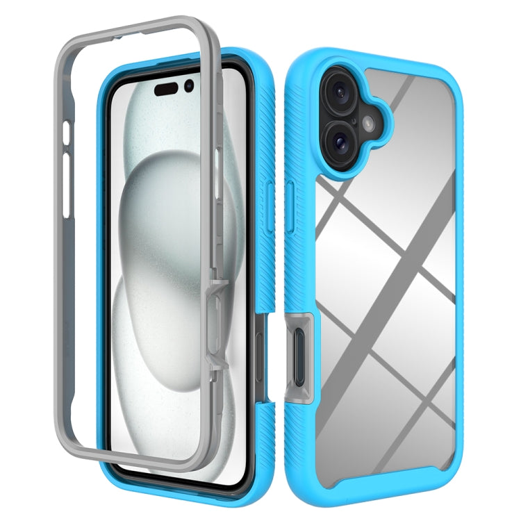 Starry Sky Solid Color Shockproof TPU Clear PC Phone Case, For iPhone 16 Pro Max, For iPhone 16 Pro, For iPhone 16 Plus, For iPhone 16