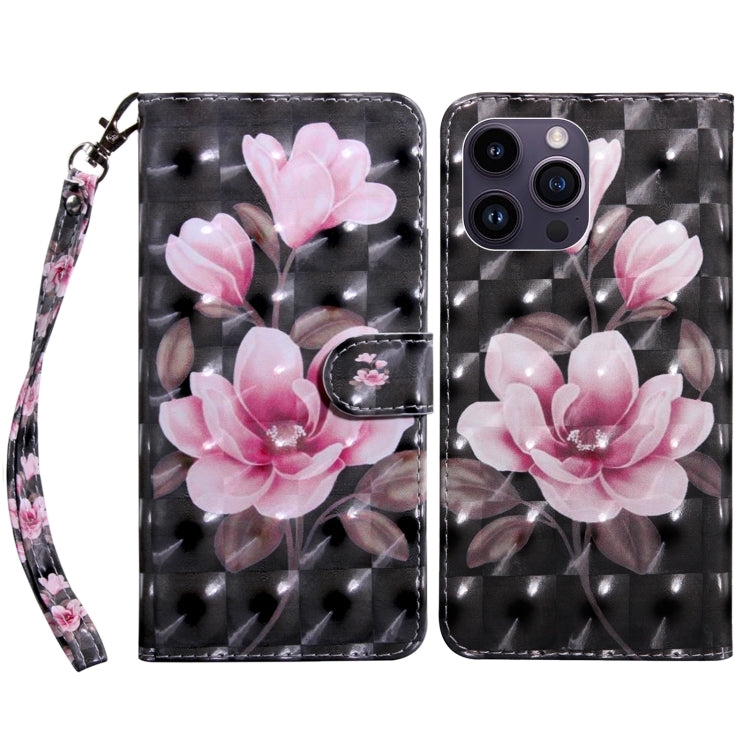 3D Painted Leather Phone Case, For iPhone 15 Pro Max, For iPhone 15 Pro