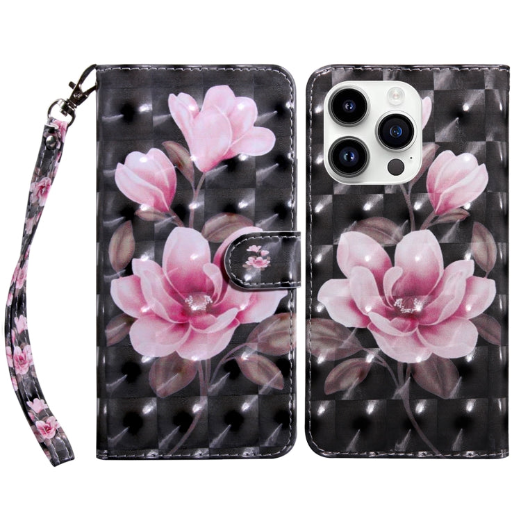 3D Painted Leather Phone Case, For iPhone 16, For iPhone 15 Pro Max, For iPhone 15 Pro