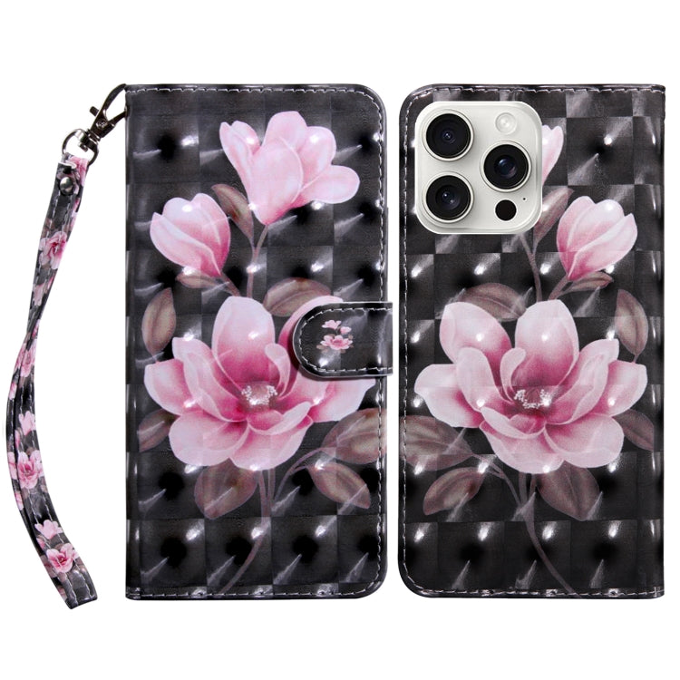 3D Painted Leather Phone Case, For iPhone 16 Pro Max, For iPhone 16 Pro, For iPhone 16 Plus