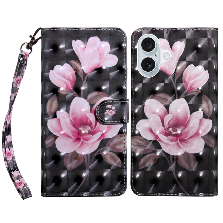 3D Painted Leather Phone Case, For iPhone 16 Pro Max, For iPhone 16 Pro, For iPhone 16 Plus