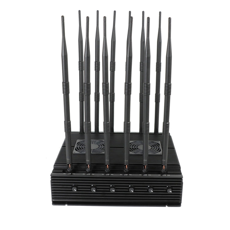 JAX-101F-12 2G/3G/4G/5G/WiFi/GPS Mobile Signal Jammer, JAX-101F-12