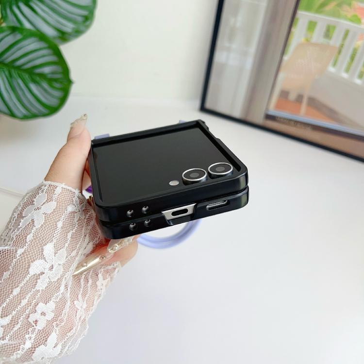 Morandi Leather Texture Phone Case With Lanyard