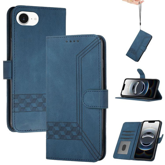 Cubic Skin Feel Flip Leather Phone Case, iPhone 16e, For iPhone 16 Pro Max, For iPhone 16 Pro, For iPhone 16 Plus