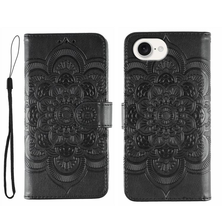 Sun Mandala Embossing Leather Phone Case