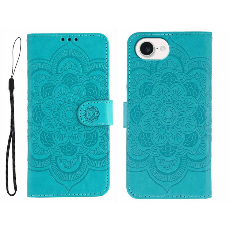 Sun Mandala Embossing Leather Phone Case