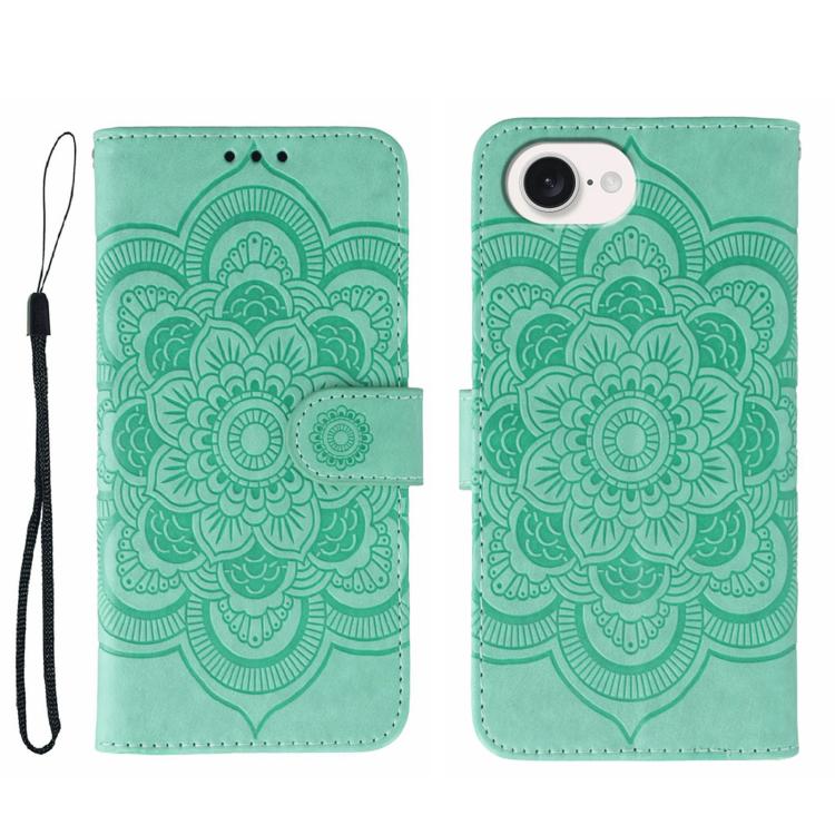 Sun Mandala Embossing Leather Phone Case