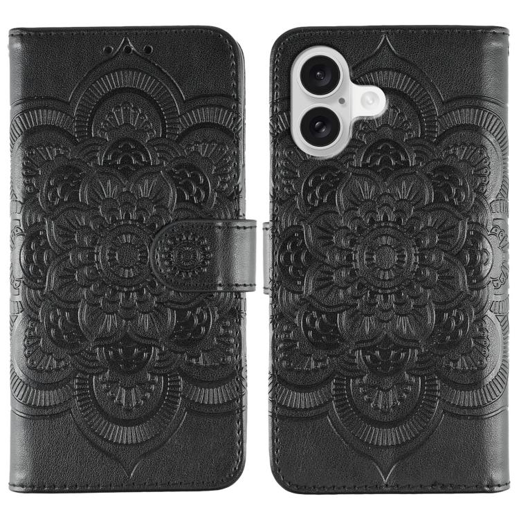Sun Mandala Embossing Leather Phone Case