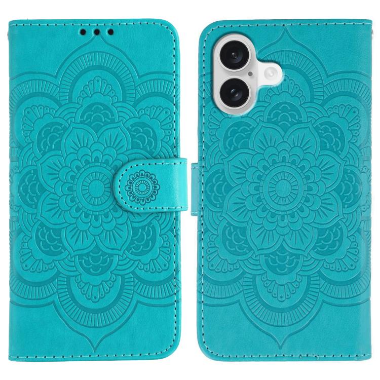 Sun Mandala Embossing Leather Phone Case