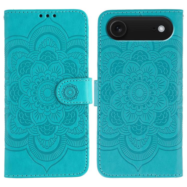 Sun Mandala Embossing Leather Phone Case