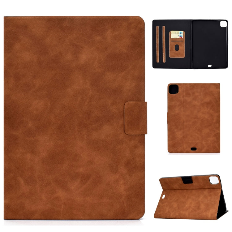 Cowhide Texture Horizontal Flip Leather Case with Holder & Card Slots & Sleep / Wake-up Function, For iPad Pro 11 (2020) & (2018), For iPad 10.2 / Air (2019) / Pro 10.5, For iPad mini 5 / 4 / 3 / 2 / 1, For iPad Air 2 / Air / 9.7 (2018) & (2017)