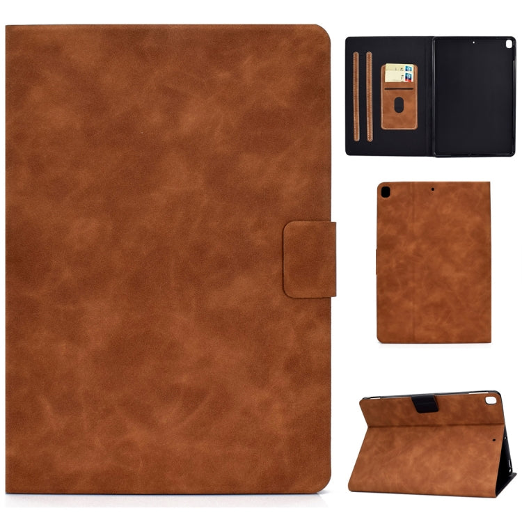 Cowhide Texture Horizontal Flip Leather Case with Holder & Card Slots & Sleep / Wake-up Function, For iPad Pro 11 (2020) & (2018), For iPad 10.2 / Air (2019) / Pro 10.5, For iPad mini 5 / 4 / 3 / 2 / 1, For iPad Air 2 / Air / 9.7 (2018) & (2017)