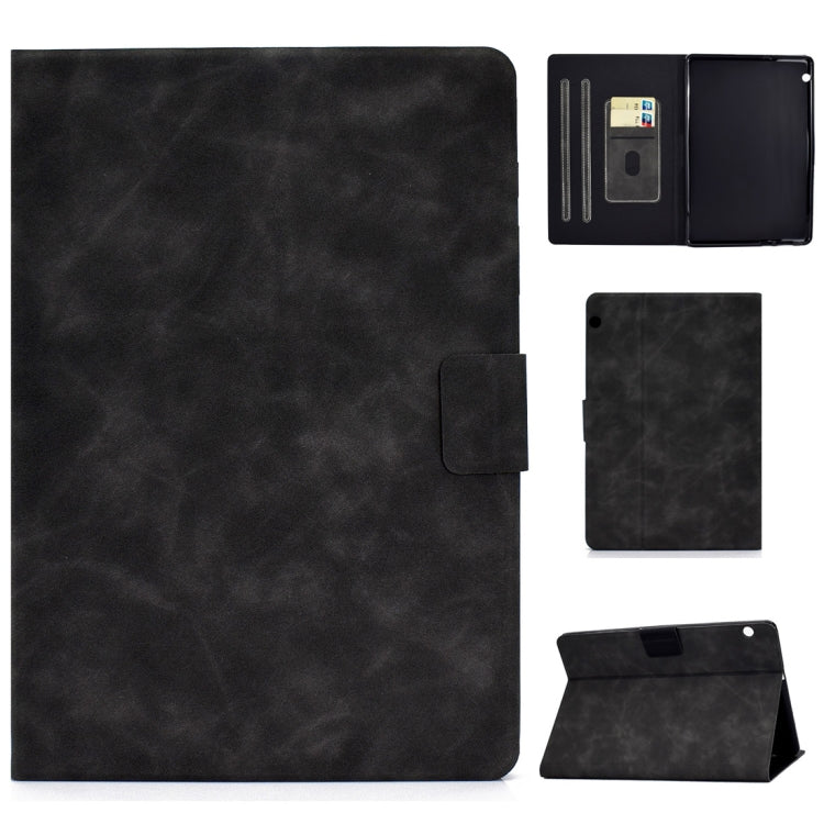 Cowhide Texture Horizontal Flip Leather Case with Holder & Card Slots & Sleep / Wake-up Function, For iPad Pro 11 (2020) & (2018), For iPad 10.2 / Air (2019) / Pro 10.5, For iPad mini 5 / 4 / 3 / 2 / 1, For iPad Air 2 / Air / 9.7 (2018) & (2017)