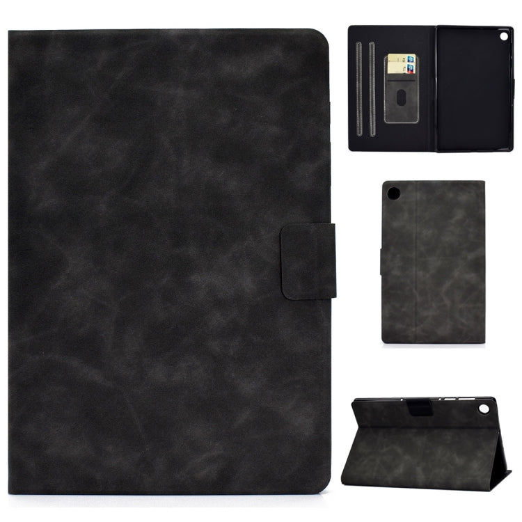 Cowhide Texture Horizontal Flip Leather Case with Holder & Card Slots & Sleep / Wake-up Function, For Lenovo M10 Plus TB-X606F