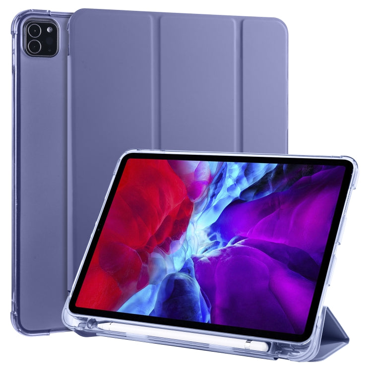 3-folding Horizontal Flip PU Leather + Shockproof TPU Case with Holder & Pen Slot, For iPad Pro 11 (2020) / iPad Pro 11(2018), For iPad Air 13 2024 / iPad Pro 12.9 (2020) / iPad Pro 12.9(2018), For iPad 10.2 2021 / 2020 / 2019