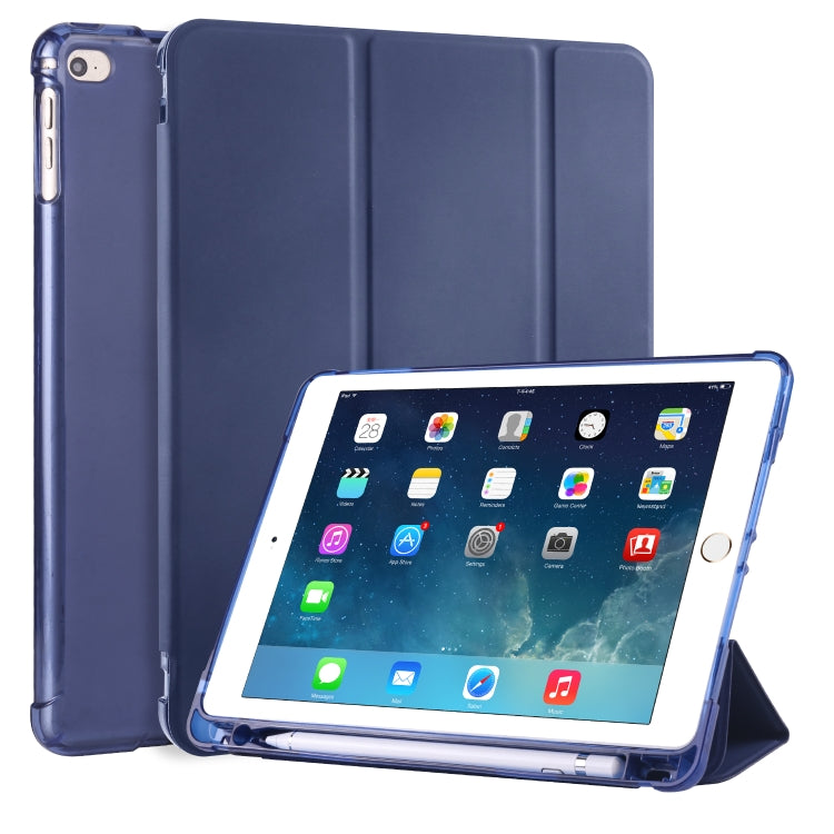 3-folding Horizontal Flip PU Leather + Shockproof TPU Case with Holder & Pen Slot, For iPad Pro 11 (2020) / iPad Pro 11(2018), For iPad Air 13 2024 / iPad Pro 12.9 (2020) / iPad Pro 12.9(2018), For iPad 10.2 2021 / 2020 / 2019