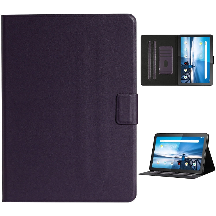 Solid Color Horizontal Flip Leather Case with Card Slots & Holder & Sleep / Wake-up Function, For Huawei MediaPad T3, For Huawei MediaPad T5, For Huawei MediaPad T8, For Lenovo Tab M10, For Lenovo Tab M10 Plus, For Samsung Galaxy Tab S6 Lite (P610/615)