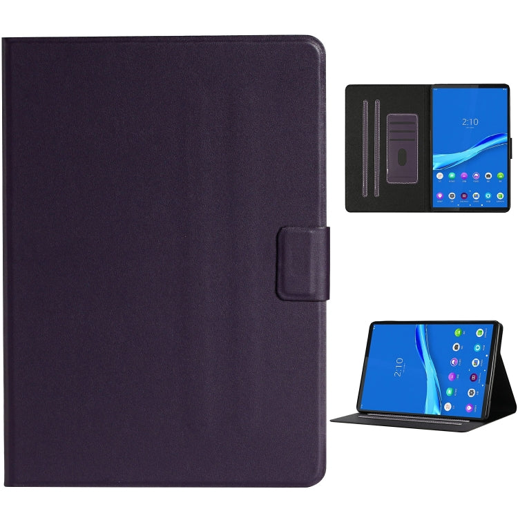 Solid Color Horizontal Flip Leather Case with Card Slots & Holder & Sleep / Wake-up Function, For Huawei MediaPad T3, For Huawei MediaPad T5, For Huawei MediaPad T8, For Lenovo Tab M10, For Lenovo Tab M10 Plus, For Samsung Galaxy Tab S6 Lite (P610/615)