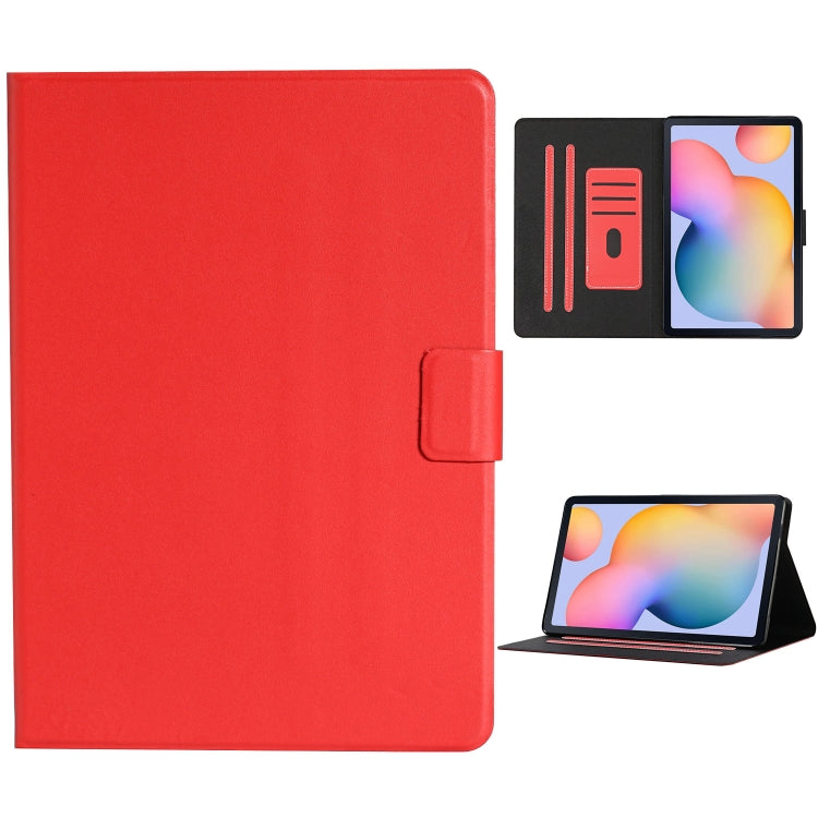 Solid Color Horizontal Flip Leather Case with Card Slots & Holder & Sleep / Wake-up Function, For Huawei MediaPad T3, For Huawei MediaPad T5, For Huawei MediaPad T8, For Lenovo Tab M10, For Lenovo Tab M10 Plus, For Samsung Galaxy Tab S6 Lite (P610/615)