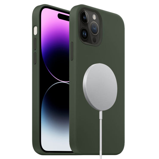 Liquid Silicone Full Coverage MagSafe Phone Case, For iPhone 15 Pro Max