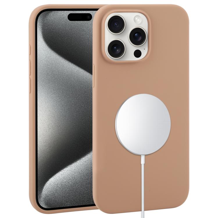 Liquid Silicone Full Coverage MagSafe Phone Case, For iPhone 15 Pro Max