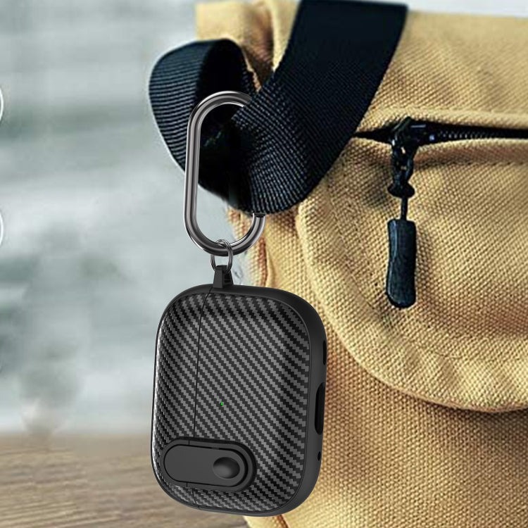 Carbon Fiber Texture Wireless Earphones Case with Security Lock, For AirPods Pro 2, For AirPods 3, For AirPods Pro, For AirPods 2 / 1